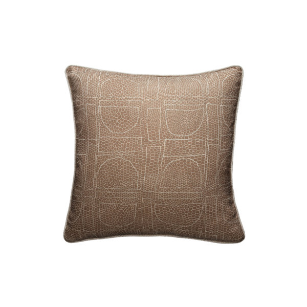 Andrew Martin Burlington Geometric Feather Reversible Throw Pillow
